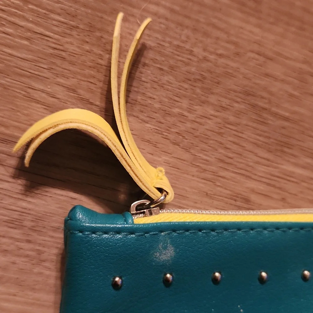 Ipsy Studded Teal Travel Makeup Bag